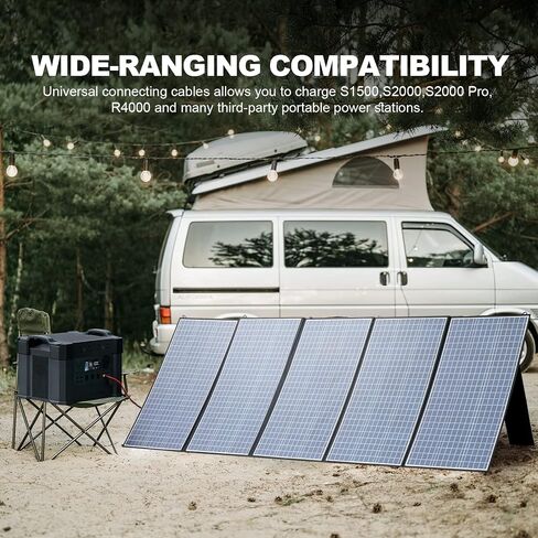 ALLPOWERS SP039 600W Monocrystalline Portable Solar Panel Waterproof IP67 RV Solar Panel Kit with 44V Output Foldable Solar Charger for Outdoor Adventures Power Outage Solar Generator in Saudi Arabia