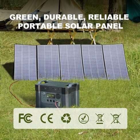 ALLPOWERS SP039 600W Monocrystalline Portable Solar Panel Waterproof IP67 RV Solar Panel Kit with 44V Output Foldable Solar Charger for Outdoor Adventures Power Outage Solar Generator in Saudi Arabia
