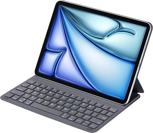 Smart iPad Keyboard Folio - Replaceable Battery (365-Day Life) - Compatible with iPad Air 11 (M3/M2) & Pro 11 (1/2/3/4th) &10.9" Air (4/5 Gen)-Magic Keyboard Case with 2 Viewing Angles,Lightweight in Saudi Arabia
