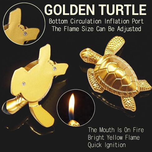 Cute Animal Lighter, Windproof Refillable Adjustable Lighters, Funny Keychain Lighters Gifts for Women, Perfect for Candles, Camping, BBQ (No Butane Fuel Included) (#4) in Saudi Arabia