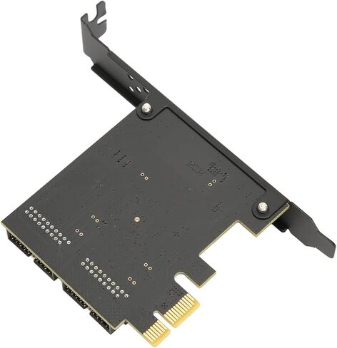 KIMISS PCIE to USB 3.2 Expansion Card - 5Gbps High Speed USB 3.2 Gen1 Dual Port 19PIN Connector Riser Card for PC - Plug and Play Compatibility with & (19PIN Black Board) in Saudi Arabia