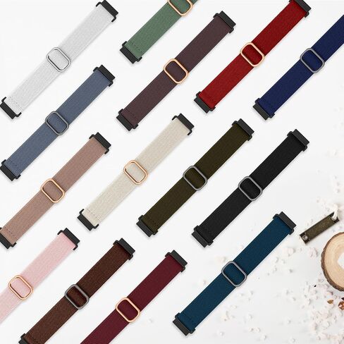 14 Pack Elastic Nylon Band Compatible for Samsung Galaxy Watch 7 6 5 4 Band 40mm 44mm/Watch FE 40mm/Watch 5 Pro 45mm/Watch 6 Classic 43mm 47mm/Active 2,20mm Stretchy Sport Strap for Men Women in Saudi Arabia