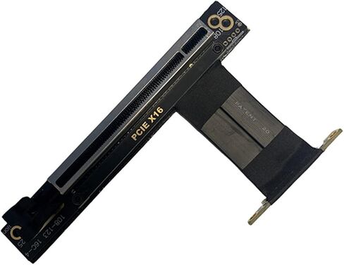 JMT X4 X8 X16 PCIe 3.0 Extension Cable Double 90¡ã Right Angle Male for Graphics Card GPU JHH416AC-L (X8,10cm) in Saudi Arabia