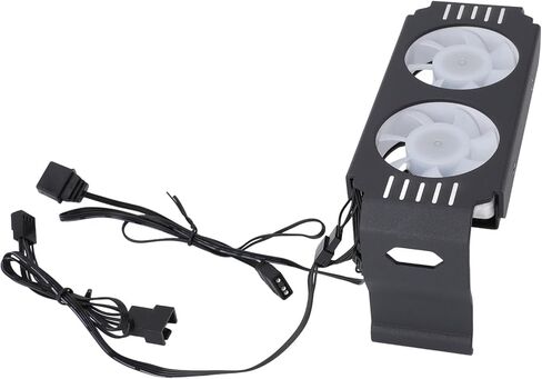 مراوح ARGB لذاكرة Computer Memory Cooler ، بالوعة حرارة وحدة الذاكرة مع تأثير ضوء مزامنة ARGB 5V 3 PIN ، التحكم في درجة حرارة PWM ، دعم DDR DDR3 DDR3 DDR5 (أسود) in Kuwait