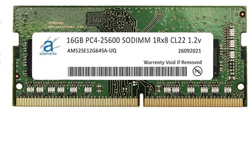 Adamanta 16GB (1x16GB) Compatible for Asus ROG, Acer Aspire, Acer Nitro, Acer Predator, Intel NUC DDR4 3200MHz PC4-25600 SODIMM 1Rx8 CL22 1.2v RAM Memory Laptop Notebook Module Upgrade in Kuwait