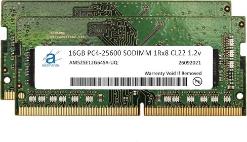 Adamanta 16GB (1x16GB) Compatible for Asus ROG, Acer Aspire, Acer Nitro, Acer Predator, Intel NUC DDR4 3200MHz PC4-25600 SODIMM 1Rx8 CL22 1.2v RAM Memory Laptop Notebook Module Upgrade in Kuwait