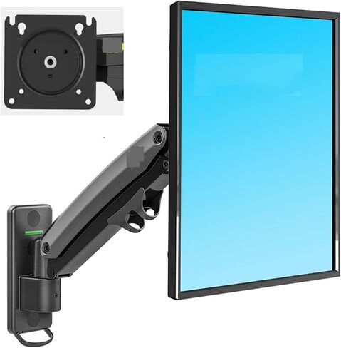 F425 27-45" Gas Spring Big TV Wall Mount Swing Arms Monitor Holder Aluminum Arm Bracket Wall Movable Arm 3-12kg One Arm Up(F425) in Kuwait