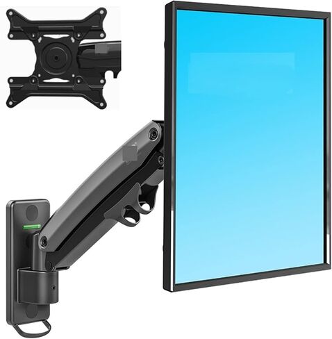 F425 27-45" Gas Spring Big TV Wall Mount Swing Arms Monitor Holder Aluminum Arm Bracket Wall Movable Arm 3-12kg One Arm Up(F425) in Kuwait
