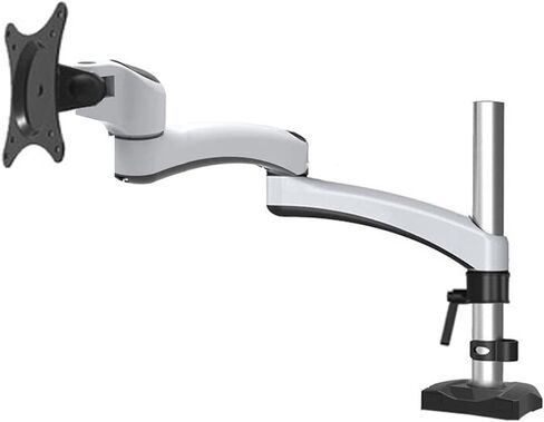 DL-GM112 الألومنيوم 10 "-27" 5-16 كجم 360 تدوير مزدوج الذراع المشبك جروميت شاشة مكتب ثقيلة سطح المكتب LCD Mount Bracket Full Motion (Grommet Instal Base) in Kuwait