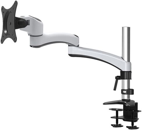 DL-GM112 الألومنيوم 10 "-27" 5-16 كجم 360 تدوير مزدوج الذراع المشبك جروميت شاشة مكتب ثقيلة سطح المكتب LCD Mount Bracket Full Motion (Grommet Instal Base) in Kuwait