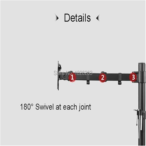 سطح المكتب حامل كامل 360 درجة 4 شاشات شاشة حامل 10 "-24" LCD LED شاشة Mount Mount Arm تحميل 8 كجم كل رأس (لقطات سطح المكتب) in Kuwait