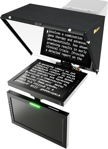 Ikan 15-Inch Teleprompter w/SDI Talent Monitor, Pedestal and Dolly Turnkey System in Saudi Arabia
