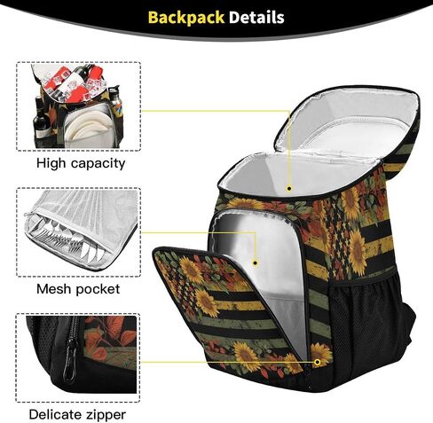 Cooler Backpack Leakproof Backpack Cooler Insulated Lunch Cooler Bag 30 Cans Camping Coolers for Beach Camping Hiking in Saudi Arabia