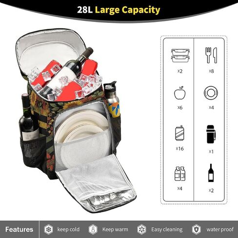 Cooler Backpack Leakproof Backpack Cooler Insulated Lunch Cooler Bag 30 Cans Camping Coolers for Beach Camping Hiking in Saudi Arabia