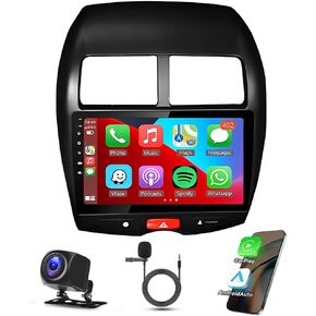 10 بوصة Android 13 Stereo للسيارة لـ Mitsubishi ASX 2013-2015 ، لـ Outlander Sport 2011-2017 ، لـ RVR 2011-2017 مستقبل راديو Car Din Din Din W/Wireless Carplay Android Auto GPS Camera