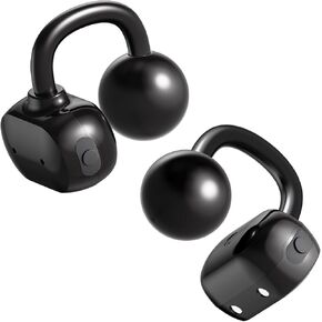 Bone Conduction Headphones, Bluetooth 5.4 Open Ear Earbuds, AI Music Generator, Lightweight Clip On Earbuds, IP68 Waterproof Sport Earphones for Running, Cycling, Walking