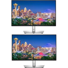 Dell P2425H 24-inch 1080P Full HD Wide Angle Backlit LED LCD Professional Monitor, 2-Pack Low Blue Light, Ultrathin Bezel, IPS, VGA, HDMI, DisplayPort, USB Hub, 15W PD USB-C (Renewed)