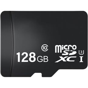 E-Series 128GB Micro SD Card 3 Pack, microSDXC UHS-I Flash Memory Card with Adapter, 100MB/s, C10, U3, A1, V30, Full HD, 4K UHD, High Speed TF Card