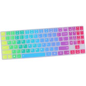 Gadpiparty 2pcs Silicone Keyboard Cover Gradient Film for Laptop Easy to Clean and Water-Resistant Keyboard Skin