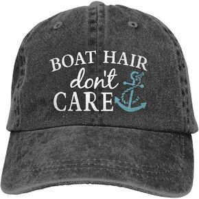 Boat Hair Don't Care Baseball Cap - Trucker Hat for Women and Men- Stylish Cute Sun Hat