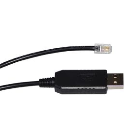 Gemini-1 Gemini-2 RS232 Serial Communication Cable with CHIP USB to RJ22 4P4C RG12 6C6P to PC KABLE(3metres,USB to RG12 6P6C)