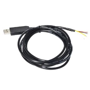 Industrial FT232RL USB to UART TTL 3.3V 3V3 4 CORE 4PIN Wire END Open Cable Compatible with TTL-232R-3V3-WE VCC GND TXD RXD(1.8M,TTL 5V)