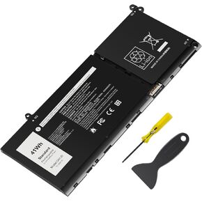 G91J0 41Wh Battery Replacement for Dell Latitude 3320 3330 3420 3520 Inspiron 3510 3511 3515 3525 3530 5310 5410 5418 5510 5515 5518 14 Plus 7420 7415 2-in-1 Vostro 5620 5625 V6W33 TN70C 11.25V