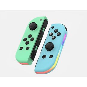 Switch Controllers, Wireless Replacement Controller Compatible with Switch/Lite/OLED, Wireless Switch Controllers with Double Vibration, Motion Control & Multiplayer Support‌, Red/Blue