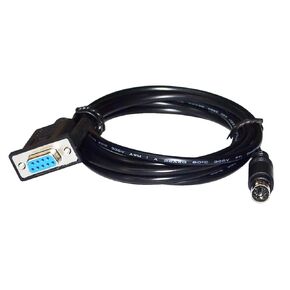 RS232 DB9 D-SUB 9 PIN to MINI DIN 6PIN MD6 PLC Programming Communication Cable(8m)