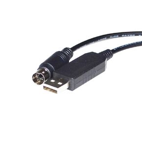 FT232RL USB to MINI DIN 4 PIN MD4 Adapter RS232 Serial Communication Cable for EP PLC to PC EP2S-232P0-9F-150 KABLE(5m,DB9-MINI DIN)