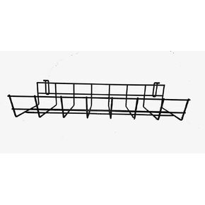 Under Desk Cable Organizer 36 Inch Wire Tray | Under Table Cord Management Basket | Cable Cage to Hide Cords Under Desk | Computer Desk Cable Raceway | Cable Rack for Home & Office | Heavy Duty Steel