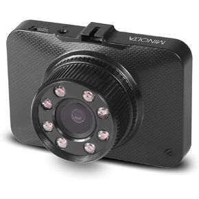 Minolta MNCD260 1080p Infrared Night Vision Car Camcorder w/2.2" LCD Monitor (Black) (Renewed)