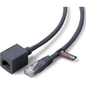CAT 6 Ethernet RJ45 Extension Cable CAT6 LAN Gigabit Network Internet Extender Male to Female Patch Cord Connector (6ft)