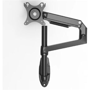 V62W-450 Wall Mount Full Motion Monitor Mount Arm Aluminum Mechanical Spring Arm Monitor Stand(Silver - 45cm Pole)