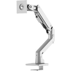 S500 Aluminum Alloy Gas Spring Arm 34-49 Inch Curved Screen Monitor Stand G9/G7 Large Monitor Stand Loading 20 kg(White)