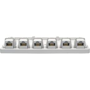 TRIPP LITE Cat6 Surface-Mount Box 6-Port Pre-Configured Unshielded 110 IDC Punchdown RJ45 White, 3-Year Warranty (N236-006-WH)