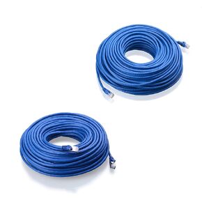 Cable Matters 150-Foot & 100-Foot Cat6 & Cat6A Ethernet Cables in Blue for LAN Networking (PC, Server, Printer, Router, VoIP Phone, PoE Device)