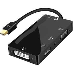 4-in-1 Displatport DP إلى HDMI DVI Adapter Cable لـ Pro Air 2 إلى HDMI DVI Adapter (3-in-1)
