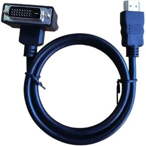 Angled HDMI to DVI Cable Converter Short HDMI Male to DVI Male M>oni>tor Cable for PC Projector Cable HDMI to DVI(1.5m)