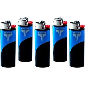 Kasher Classic Lighter Tool Without Lighter - Stainless Steel, Lightweight, Durable Construction, Portable - Fits Any Lighter - Usage as Cutter for Opening Packages - 0.8mm Thick - Pack of 5