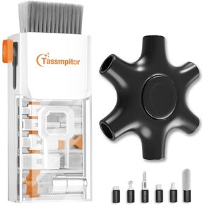 Keyboard Cleaner Laptop Cleaning Kit, for iPhone Cleaner iPhone Cleaning Kit for Charging Port, White, Black