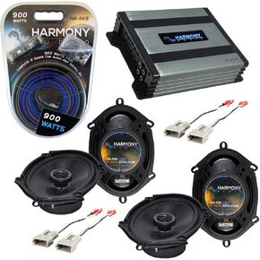 Ammonony Audio HA-R68 متوافق مع فورد رينجر 1994-1997 مجمعة مع حزمة استبدال مكبر الصوت HA-A400.4