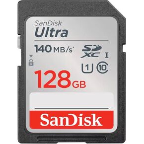 SanDisk 128GB Ultra UHS-I SDXC Memory Card, 140MB/s Read