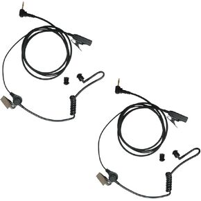 1 Pin 2.5MM Earpiece Headset with Mic PTT Compatible with Motorola Talkabout T100 T200TP T260TP T260 T200 T400 T402 T465 T472 T600 T800 T801 MH230R MR350R Two Way Radio,2 Pack
