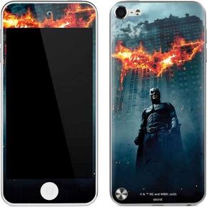 Skinit Decal MP3 Player Skin Compatible with iPod Touch (5th Gen&2012) - Officially Licensed Warner Bros The Dark Knight Fire Logo Design