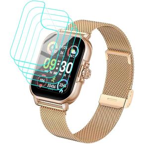 [5 Pack] for WSQ Smart Watch F34 Screen Protector 2.04" Soft PET Film [Case Friendly] [Anti-Scratch] [Bubble Free] Screen Protector for WSQ F34 Smartwatch