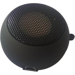 Portable Aux Speaker Compact USB Rechargeable Loudspeaker for Laptop and Desktop Use External Speaker Built Cable for Music The Go