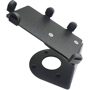 DCCStands First Data RP10 PIN Pad 4" Fixed and Angled Metal Stand, Screw-in or Adhesive, Black