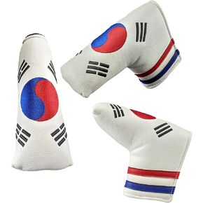 Limited Edition Korea Flag Hybrid Headcover - Tour Quality Golf Club Cover - Style and Customize Your Golf Bag
