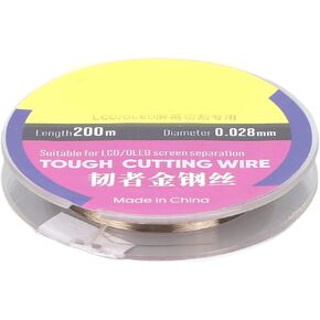 200M High Hardness Steel Phone LCD Screen Cutting Line And Separating Wire For Mobile Phone Screen Repair With Reliable Performance Sturdy Durable And Long Service (0.1mm)